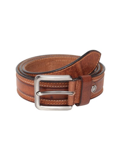 اشتري Real Leather Casual Tan Belt for Men في الامارات