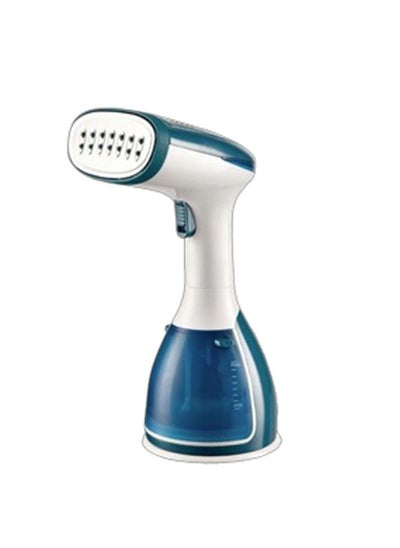 Buy Mini Handheld Garment Steamer 1500W White/Blue in Saudi Arabia