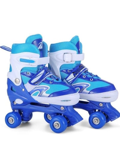 Buy Kids Unisex Four Wheel Roller Skating Shoes Large in Saudi Arabia