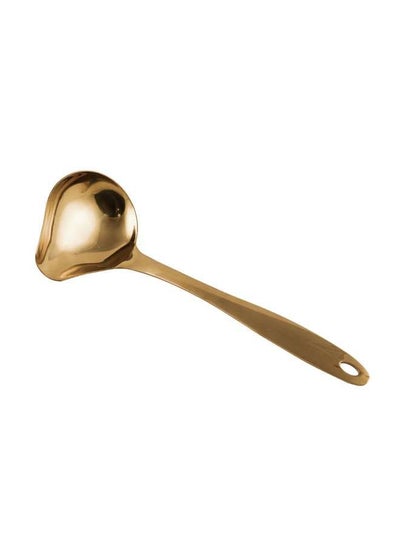 اشتري Stainless Steel Gold Serving Spoon 24 cm في الامارات