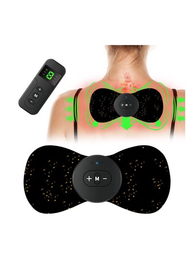 اشتري Remote Control Electric Neck Massager, Current EMS Massager, Portable Neck Massager for Pain Relief, Bioelectric Acupressure Massager Pad for Arms, Neck, Shoulders, Back, Waist, Legs, 6 Modes 9 class في السعودية