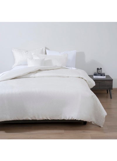 اشتري Arabella 4-Piece Jacquard Comforter Set 240X260cm - Ivory في الامارات