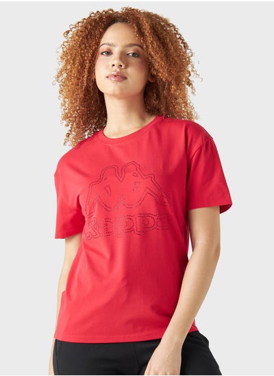 Buy Logo Embellished T-Shirt in Saudi Arabia