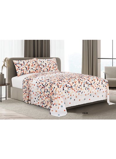 اشتري Cannon Printed Bed Sheet Queen 3Pc 180Tc في الامارات