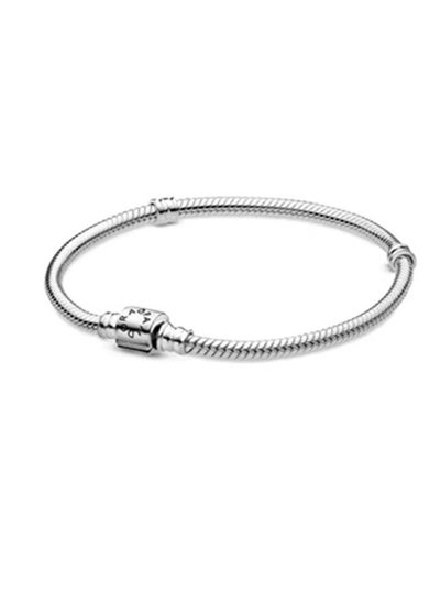 Buy Pandora Moments Fashion Women's 925 Silver Snake Chain Bracelet 598816C00 in UAE