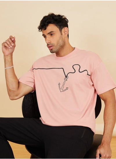 Buy Front Graphic Oversized T-Shirt in Saudi Arabia