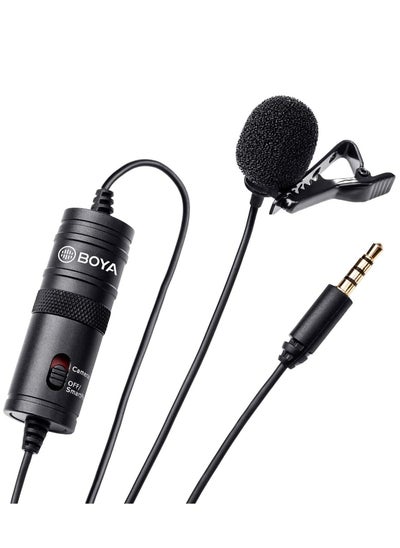 Buy Boya By M1 Lavalier Microphone For Smartphones Canon Nikon Dslr Cameras Camcorders Audio Recorder Pc in UAE