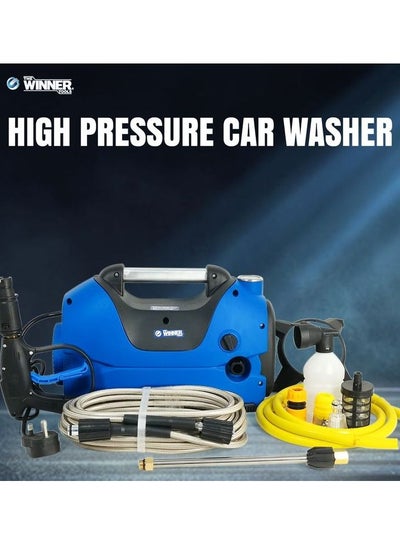 Buy WINNER  Pressure Washer 1600W 120Bar Max:8.8L Min 220V Premium Quality Car Washer High Pressure For Cleaning, With Thermal Protector  PWM1600 in Saudi Arabia