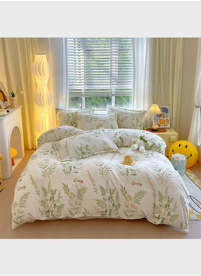 Buy Floral Velour Bedding Set Of 4 in UAE