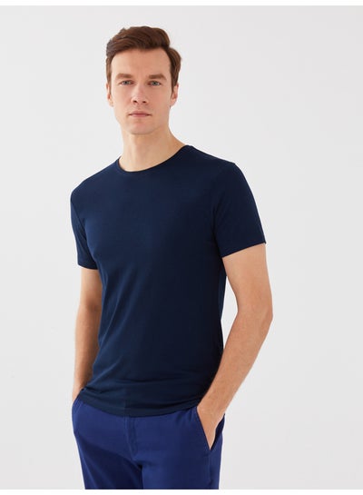Buy Crew Neck Short Sleeve Modal Blend Men's T-Shirt in Egypt
