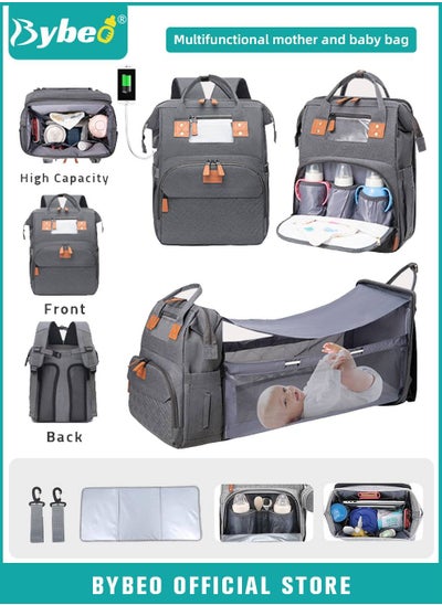 Buy 2024 New Style Baby Diaper Bag Backpack, Multifunction Diapers Changing Station for Boys Girls Outdoor and Travel, Infant Shower Gifts, Large Capacity, 900d Oxford, USB Port in UAE