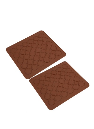 Buy 2Pcs Macaron Silicone Mat Baking Silicone Mat in UAE