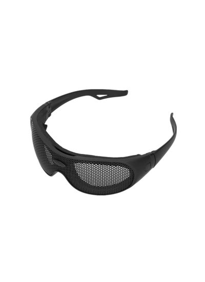 Buy Safety Goggles, Breathable Impact Resistant Iron Mesh Pattern Uv400, Against Wind and Sand, for Outdoor Game, Windproof Safety Glasses for Most Face Shapes, Breathable Design with Glasses Case(1 Pack) in Saudi Arabia