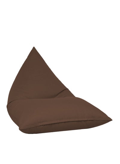 Buy Outdoor/Indoor Sack Bag Lounge Water Repellent Bean Bag Brown in UAE