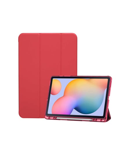 Buy Smart Case For Samsung Galaxy Tab S6 Lite 10.4 inch 2022 (SM-P613/P619) & 2020 (SM-P610/P615) with Pencil Holder, Soft TPU Smart Stand Back Cover Auto in Egypt