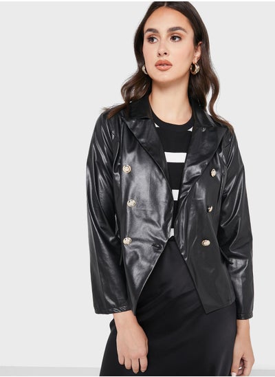 Buy Leather Look Jacket in UAE