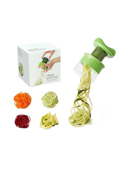 Buy "Handheld Spiralizer for Vegetable, Potato Spiral Cutter, Spaghetti Vegetable Spiral Slicer for Carrot, Fruit, Cucumber, Potato, Pumpkin, Zucchini, Noodle, Bpa Free, Without Electricity " in Saudi Arabia