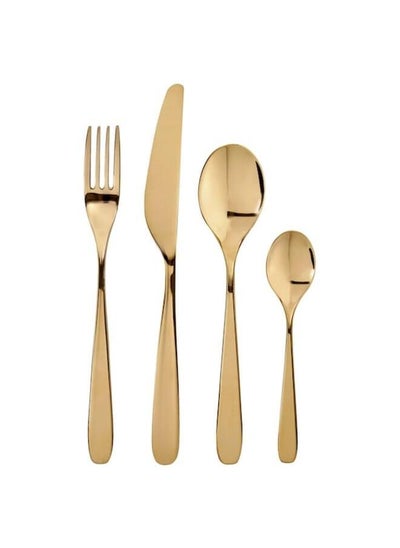 Buy 24-piece cutlery set brass-colour in Saudi Arabia