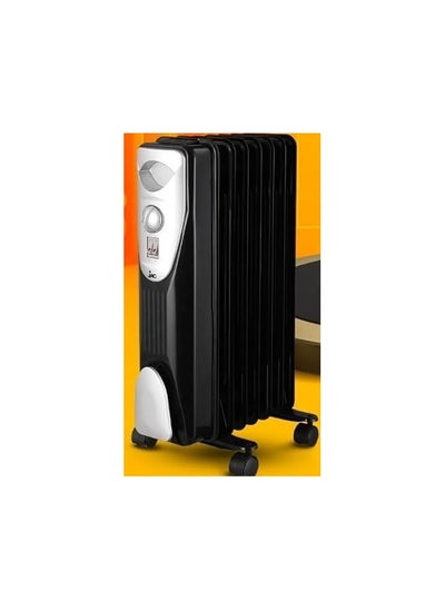 Buy Jac Oil Heater, 7 Fins,1200 Watt, BLACK - NGH-327B in Egypt