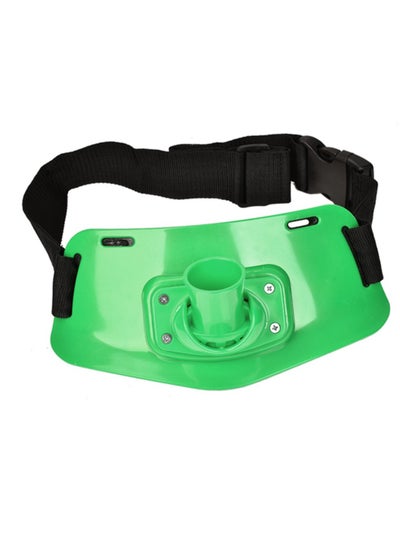 Buy Fishing Rod holder Belt, Adjustable, Stand up, Waist Gimbal Padded For Big Game, Jigging, green in Saudi Arabia