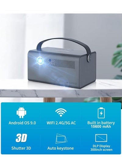 Buy Smart 3d Projector Bluetooth Portable Mini Projector Wifi Bluetooth Harman Kardon Speaker For Home Indoor Outdoor Theater Native Video Projector in UAE