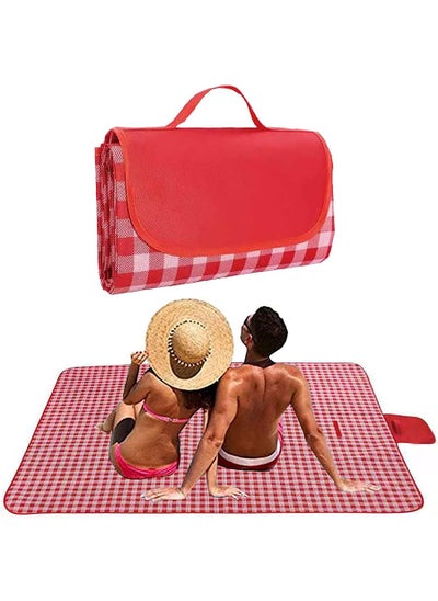 اشتري Folding waterproof outdoor picnic mat, Oxford cloth picnic mat, suitable for beach, lawn, daily outdoor picnic, wild camping 150cmx200cm في الامارات