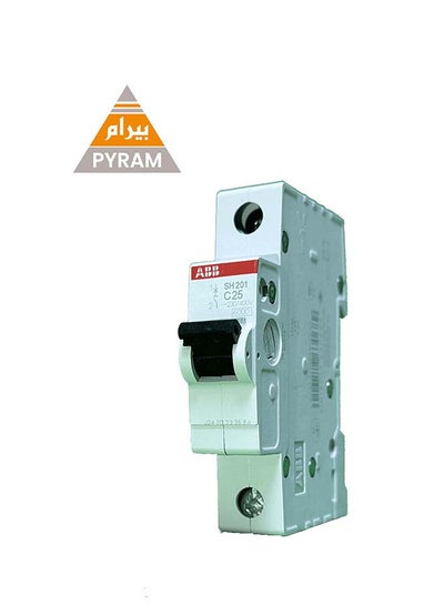 Buy Miniature Circuit Breaker 25 Ampere SH201 C 25 6KA 1 PHASE in Egypt