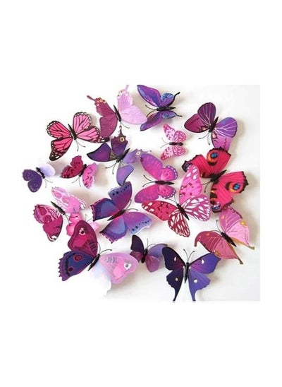 Buy 12pcs Butterfly Plane Wall Sticker Home Decoration Model in Egypt