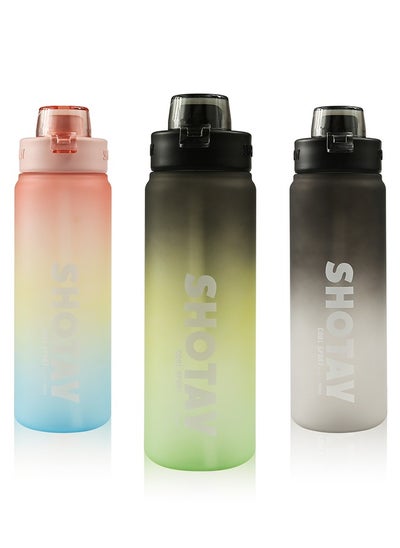 Buy SHOTAY Sports Water Bottles 1L BPA Free And Leakproof, Fast Flow With Removable Straw, Gym Water Bottle For School, Fitness And Outdoor Sports. in Saudi Arabia