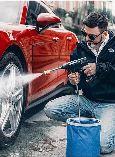 Buy Portable Professional car wash water gun wireless 30000mAh jet foam washing Washer High Pressure Machine in Saudi Arabia