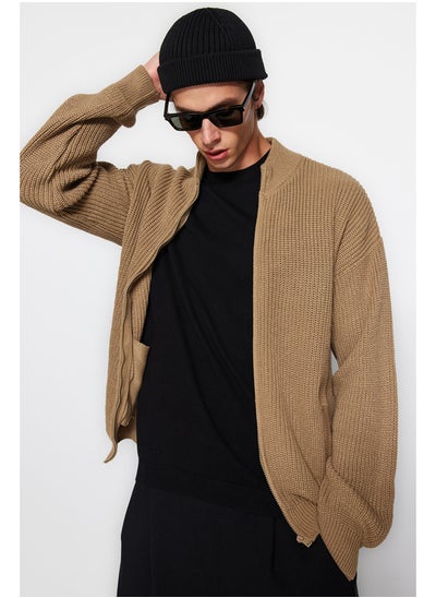 Buy Cardigan - Brown - Regular fit in Egypt