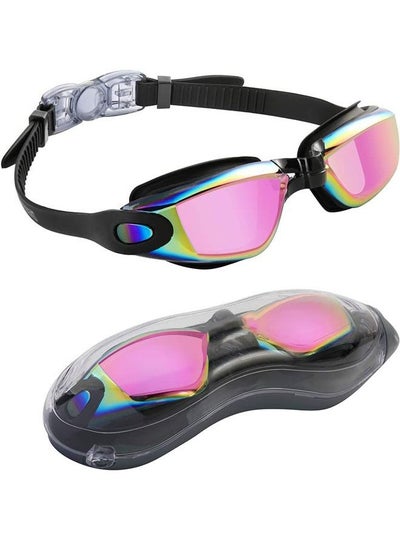 اشتري نظارات السباحة Rock Pow ، نظارات السباحة لا تسرب الحماية الكاملة للرجال والنساء والشباب البالغين في السعودية