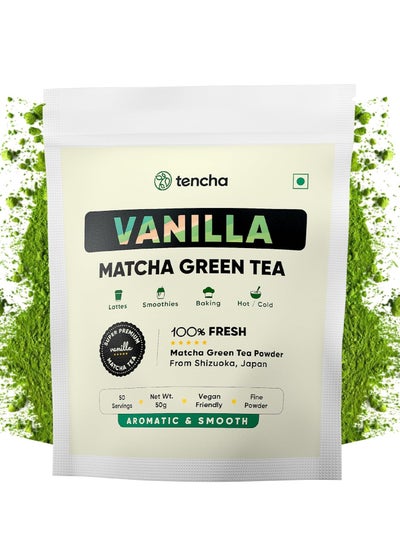 Buy Tencha Vanilla Matcha Green Tea, 50g in UAE