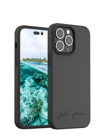 اشتري Just Green iPhone 14 Pro Max case Natura Black - Eco-designed في الامارات