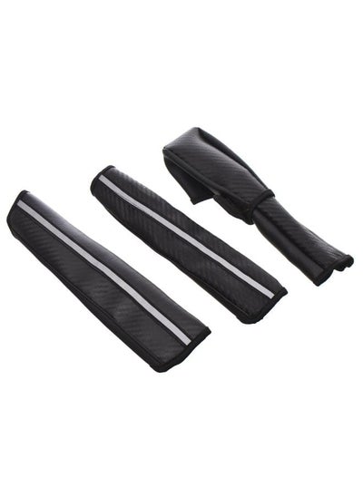 Buy Set Of 4 Seat Belt Cover and Radar Reflector With Gear And Handbreak Cover - Black Grey in Egypt