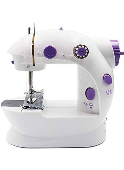 اشتري Mini Portable Handheld Sewing Machines Household Multifunctional Clothes Fabrics Electric Sewing Machine White في السعودية