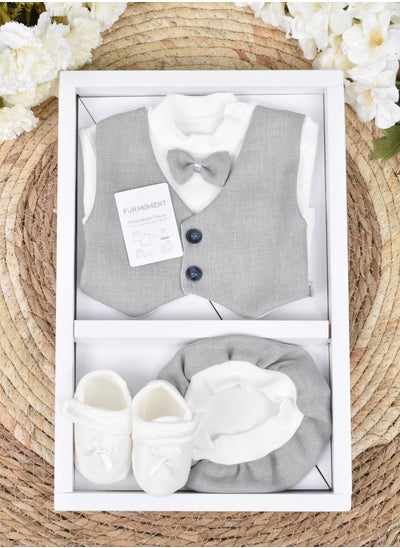 Buy 4-Piece Baby Suit Set with Gift Box in Saudi Arabia