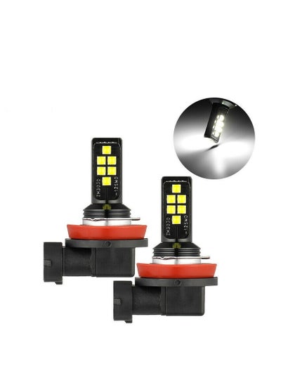 اشتري 2-Piece H11 DC9-16V 3.5W 6000K 320LM Car Auto Fog Light 12LEDs SMD-ZH3030 Lamps With Constant Current في السعودية