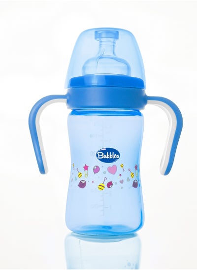 Buy Classic feeding bottle with hand 180ml  Blue in Egypt