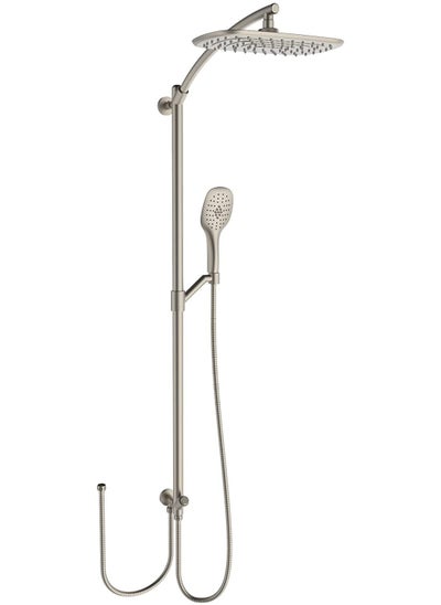 Buy Hesanit Elite Shower  Column With Hand Shower And Diverter Steel Brushed in Saudi Arabia