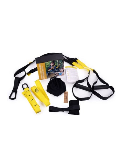 اشتري Suspension Trainer, All-in-One Home Suspension Training Kit, Powerlifting Strength Workout Straps Full Body Complete Core Exercise, Home Gym System for the Seasoned Gym Enthusiast في السعودية