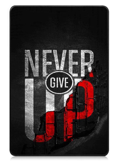 اشتري Protective Flip Case For OnePlus Pad Go With Trifold Stand Auto Wake Sleep Shockproof Cover Never Give Up في الامارات