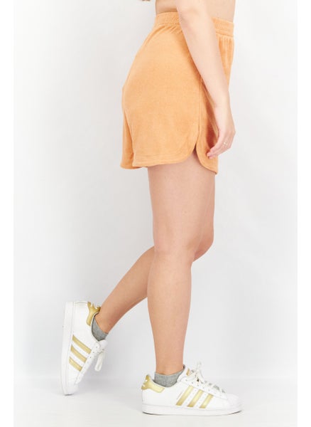 اشتري Women Solid Basic Shorts, Orange في الامارات