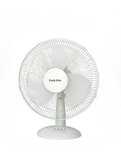 Buy Table fan with 3 speeds, white, Cady One in Saudi Arabia