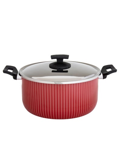 Buy Newflon Cooking Pot With Steel Lid Size 26 cm in Saudi Arabia