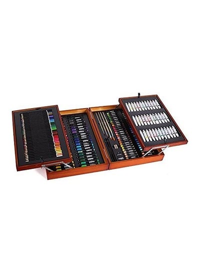 Buy 174-Piece Deluxe Art Set, Art Supplies for Painting and Drawing, Art Kit in Wood Box Includes Acrylic, Oil, Watercolor Paints, Oil Pastels, Color Pencils in Saudi Arabia
