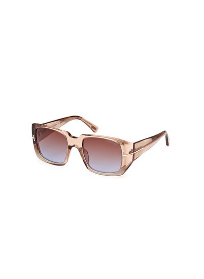 اشتري Women's Square Shape Acetate Sunglasses FT103545F51 Lens Size: 51 Millimeter - Shiny Light Brown في الامارات