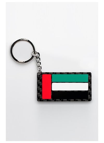 Buy UAE Flag Real Carbon Fiber Keychain in UAE