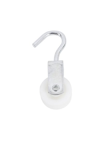 Buy Single Pulley with Hook - Grooved Wheel for Smooth Loading, Snap Hook for Easy Attachment, Perfect for Wire Rope, Clotheslines, Curtains, DIY Projects, and Material Handling in Saudi Arabia