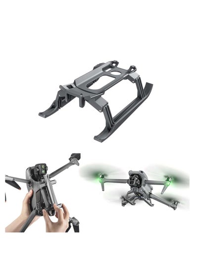 Buy Foldable Landing Gear Kit for DJI Air 3, Extended Height Legs for Fly More Combo Drone Accessories (Grey) in UAE